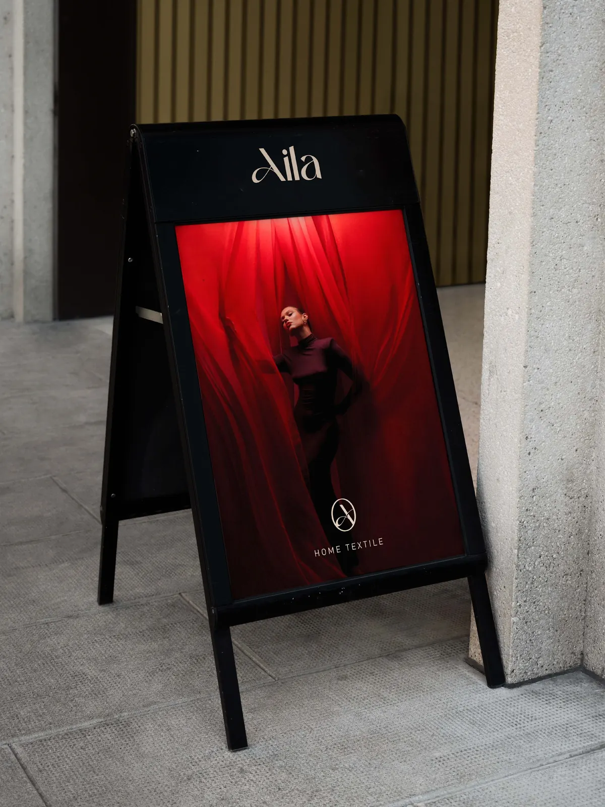 Aila home textile — identity and signage; image 2 of 9