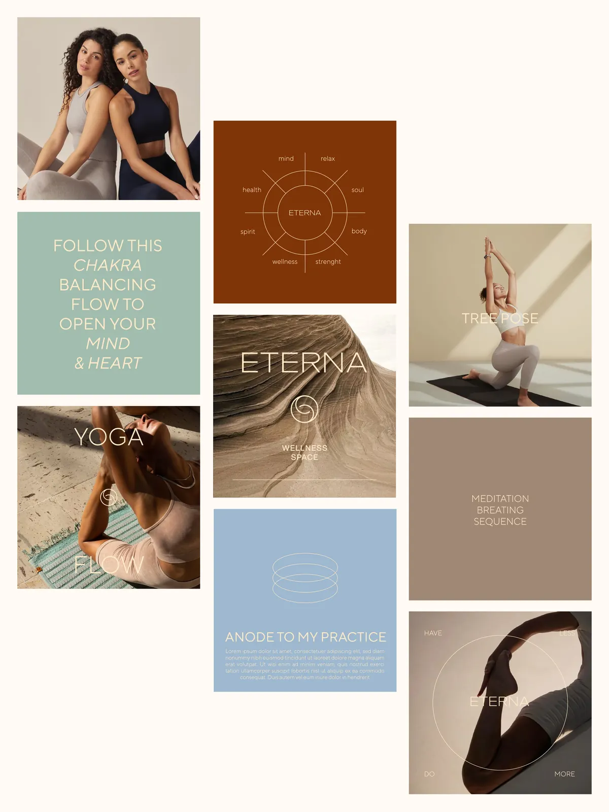 Eterna wellness space — identity and campaign; image 7 of 8
