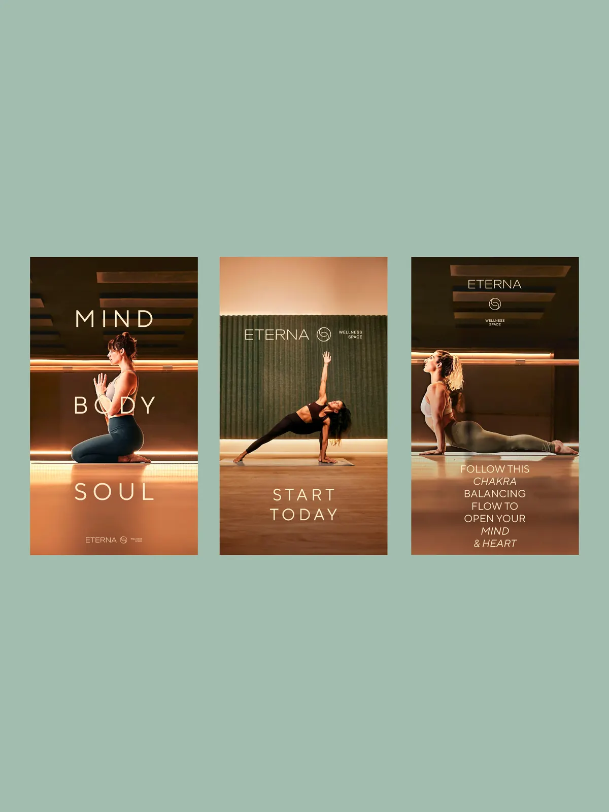 Eterna wellness space — identity and campaign; image 6 of 8