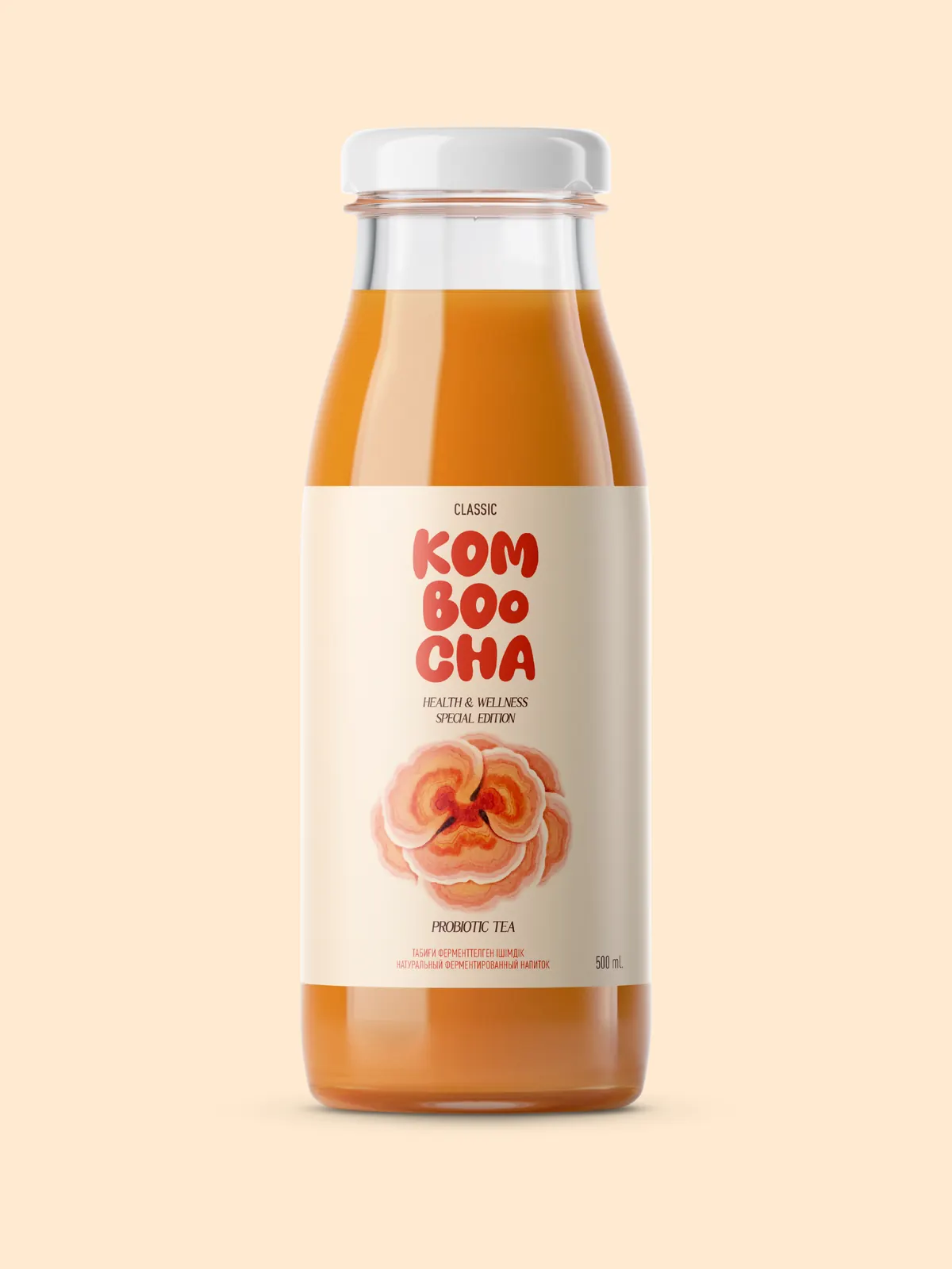Kombucha probiotic tea — identity, packaging and merch; image 4 of 9